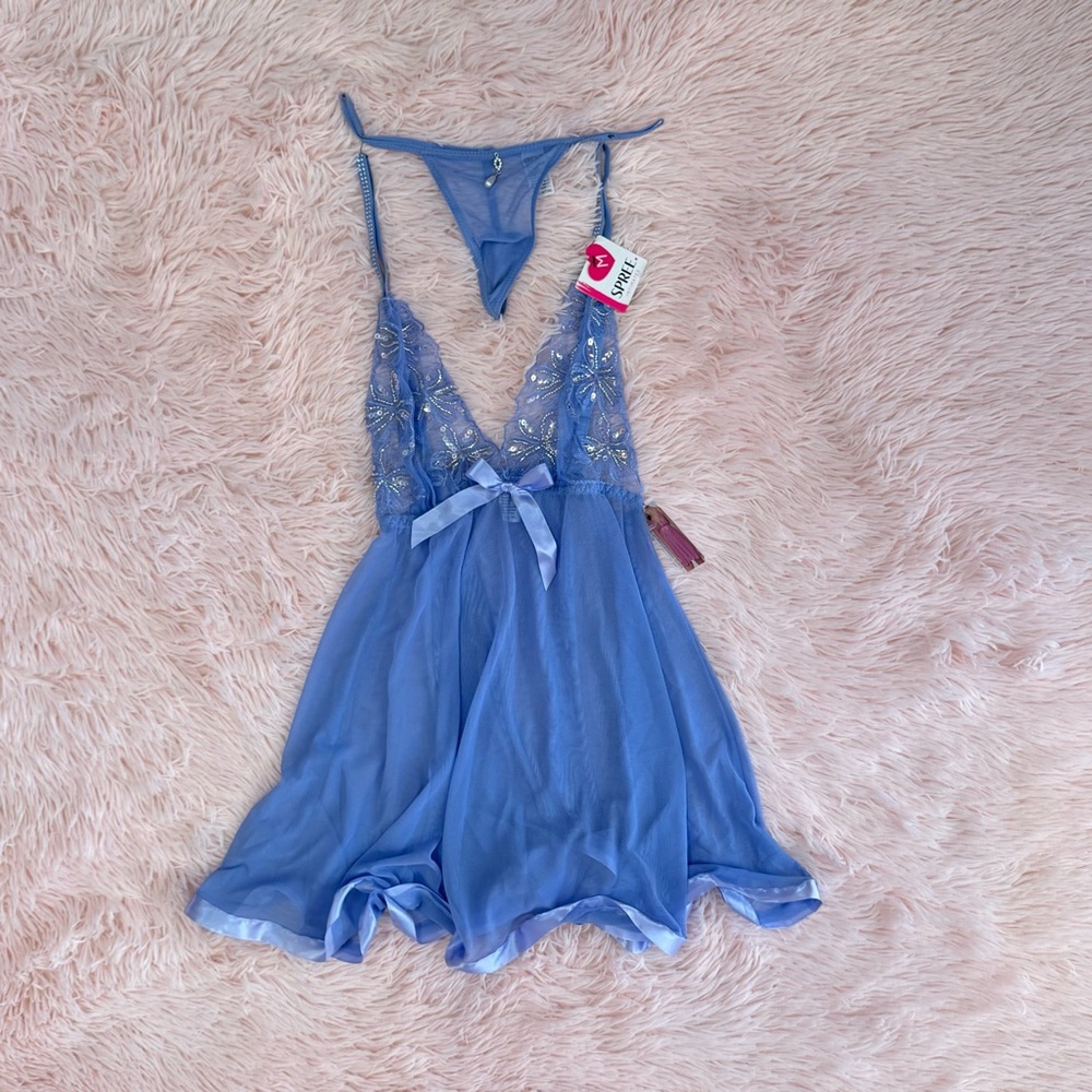 Spree lingerie blue 2pc Set